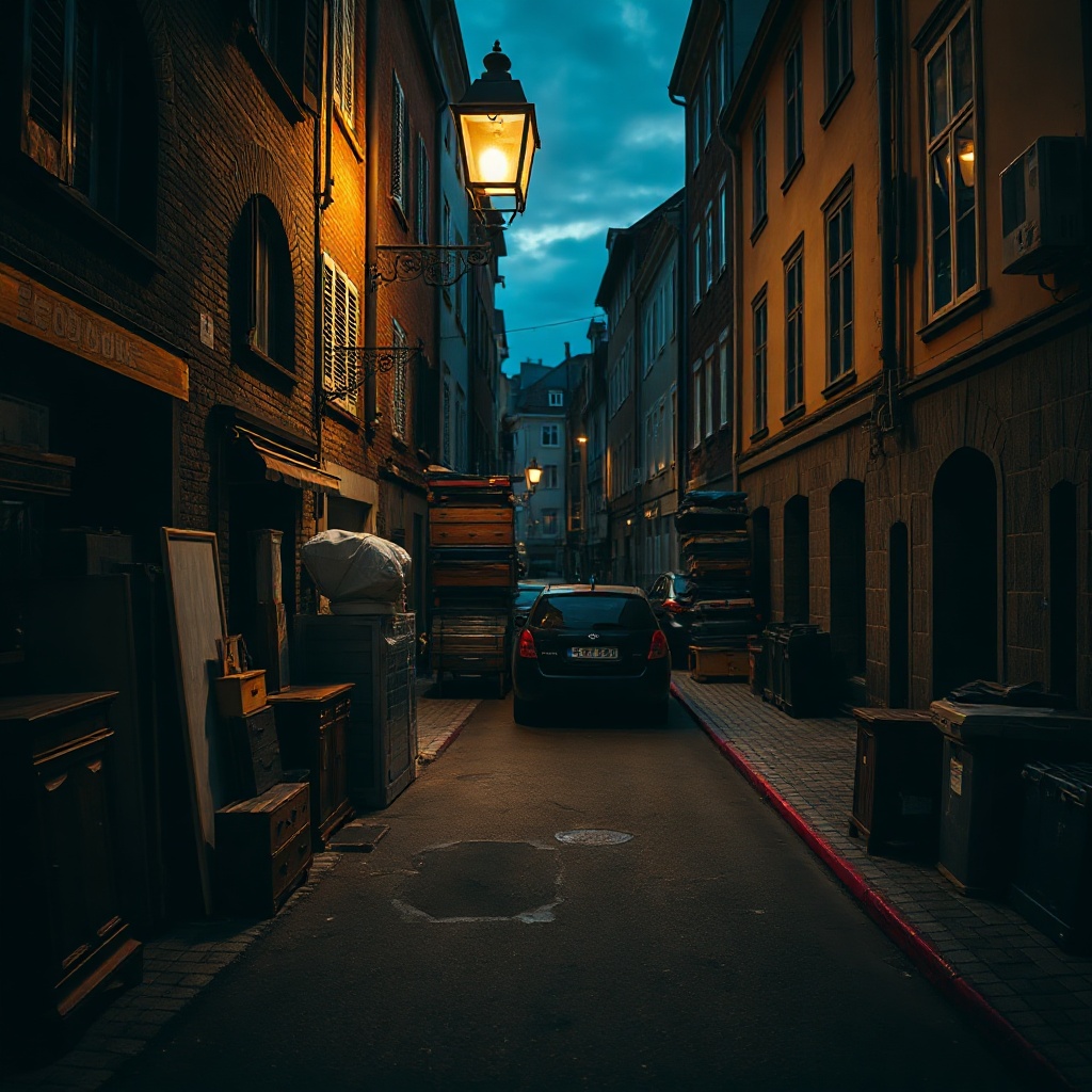 Bulk alley at dusk